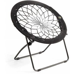 Bungee Gray Woven Chair black cloth with pocket